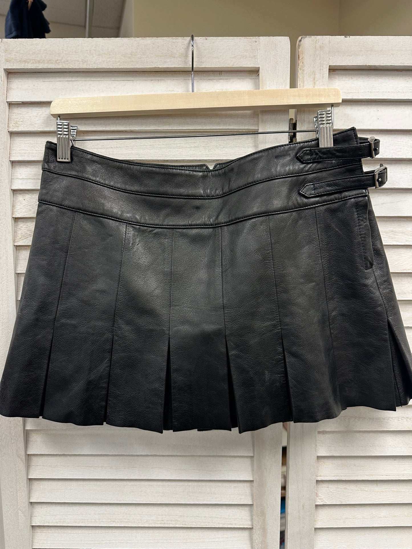 Vintage Leather Skirt