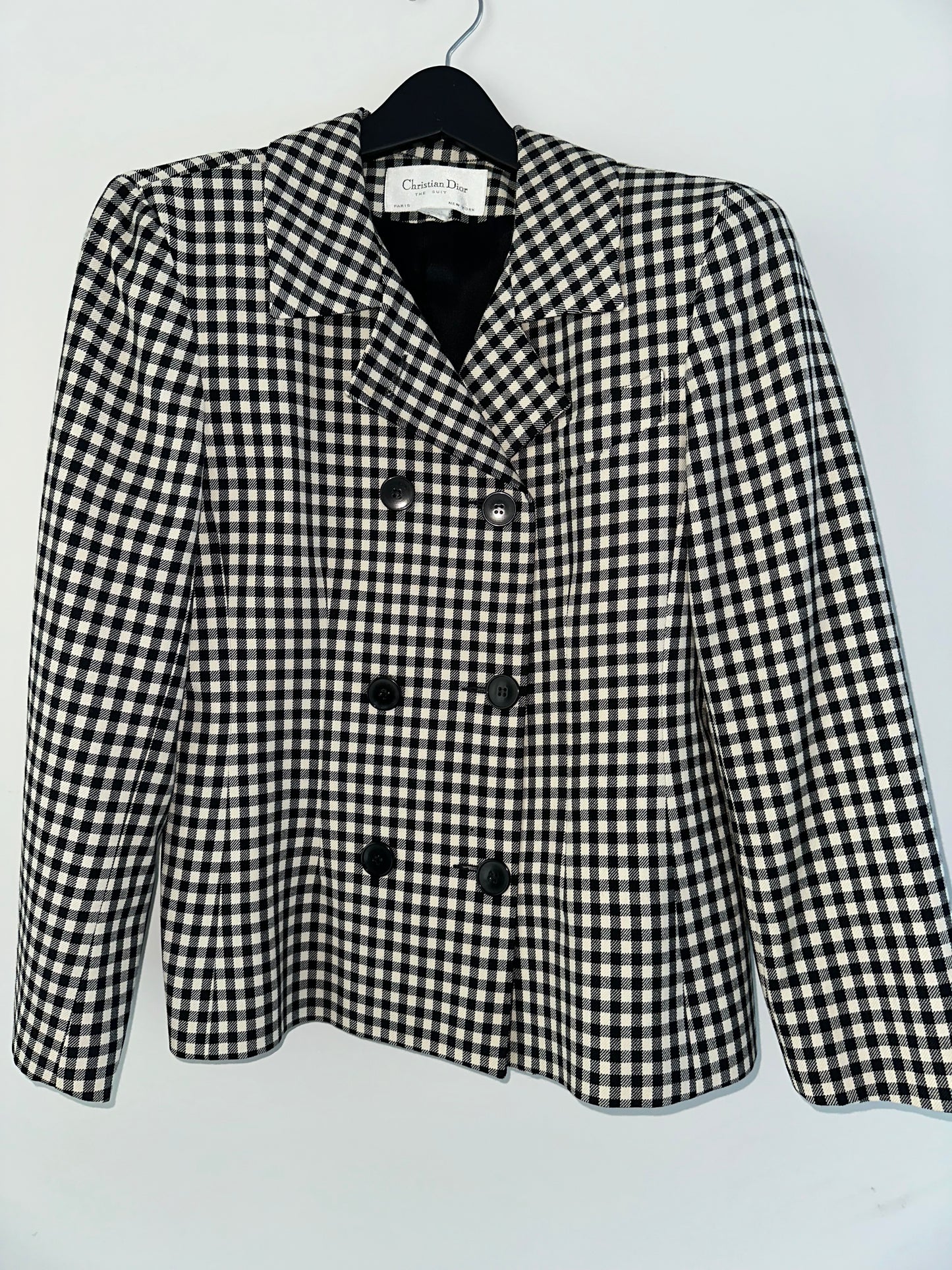 Vintage Christian Dior Black and White Blazer