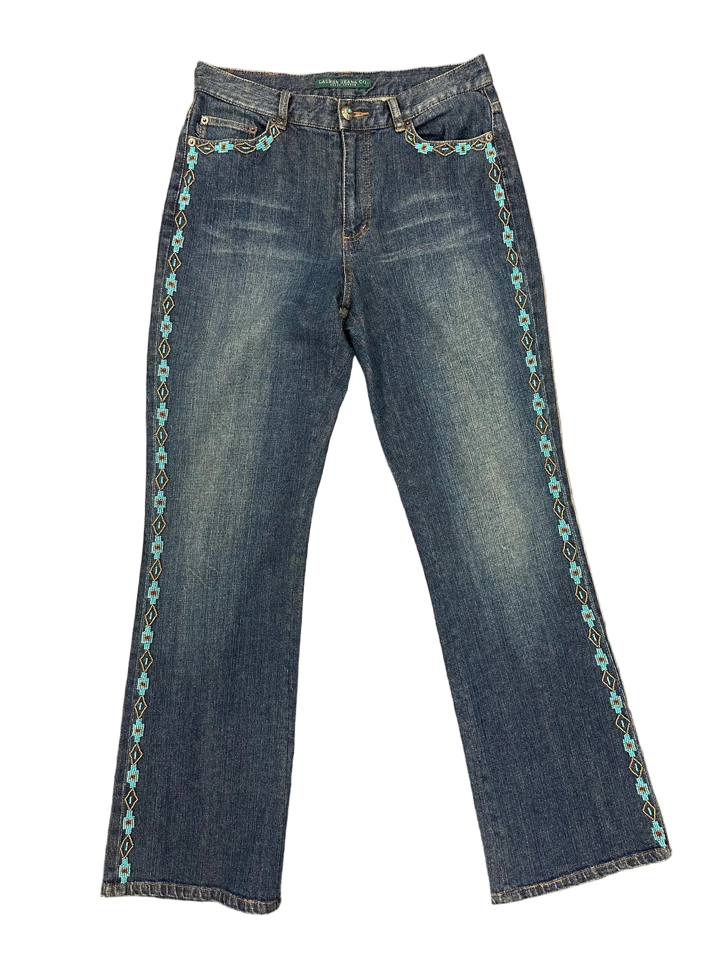 Vintage Ralph Lauren Jeans with Turquoise Beading