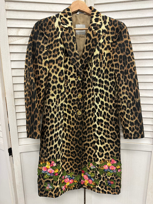 Vintage Moschino Cheetah Long Jacket
