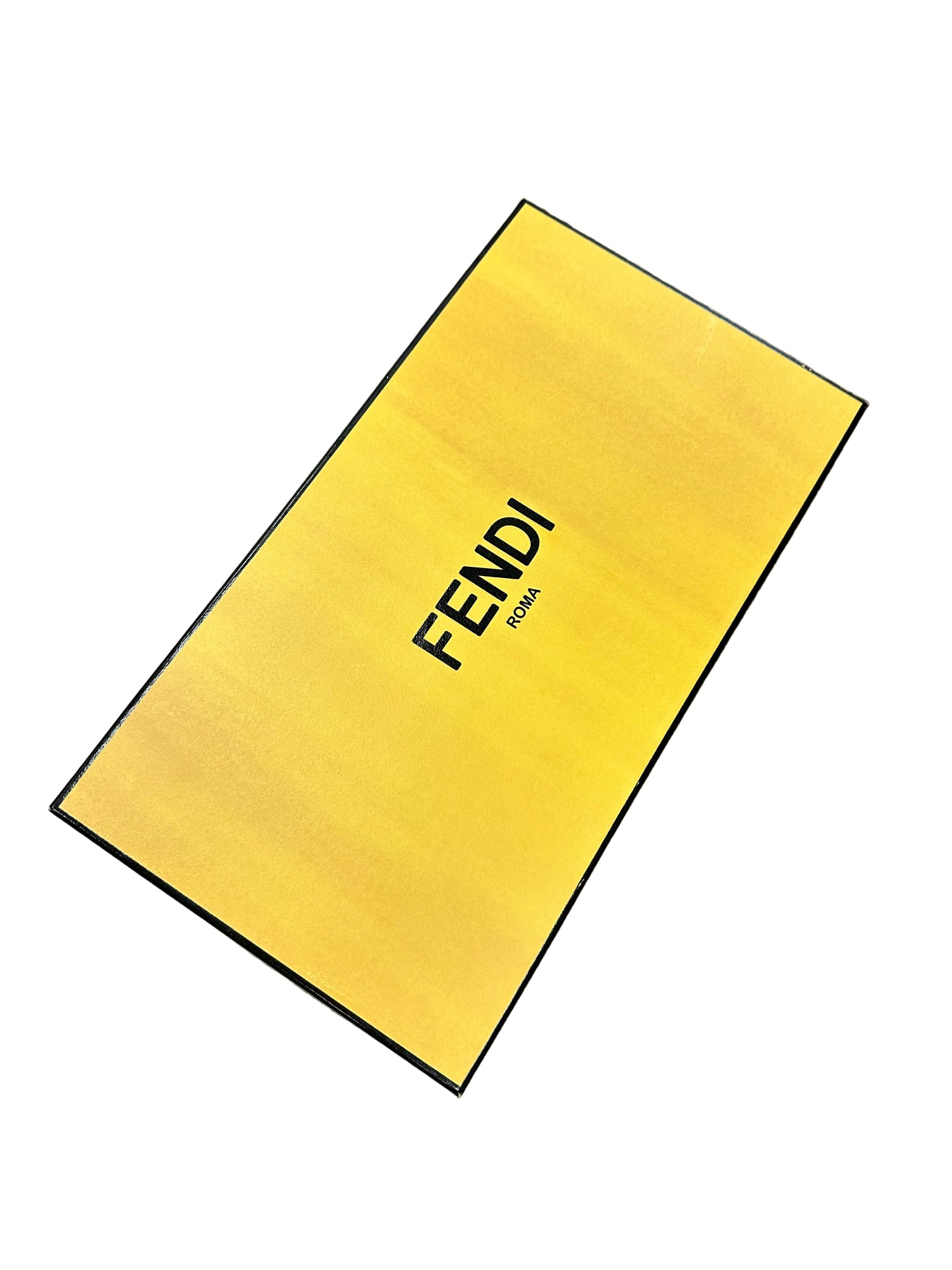 Fendi Leather Slides with Gold Logo Buckle