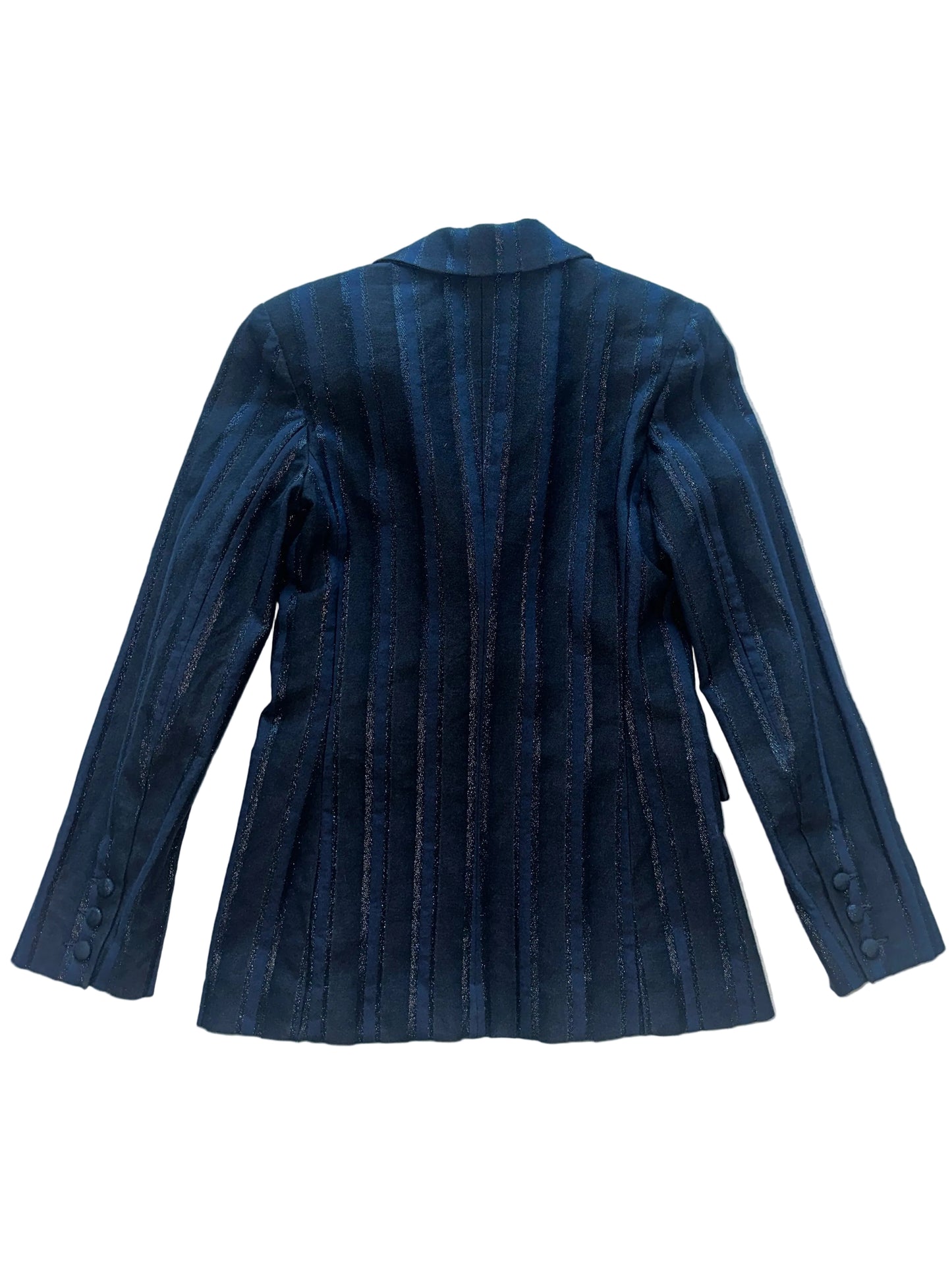AG Sparkly Pinstripe Navy and Black Blazer