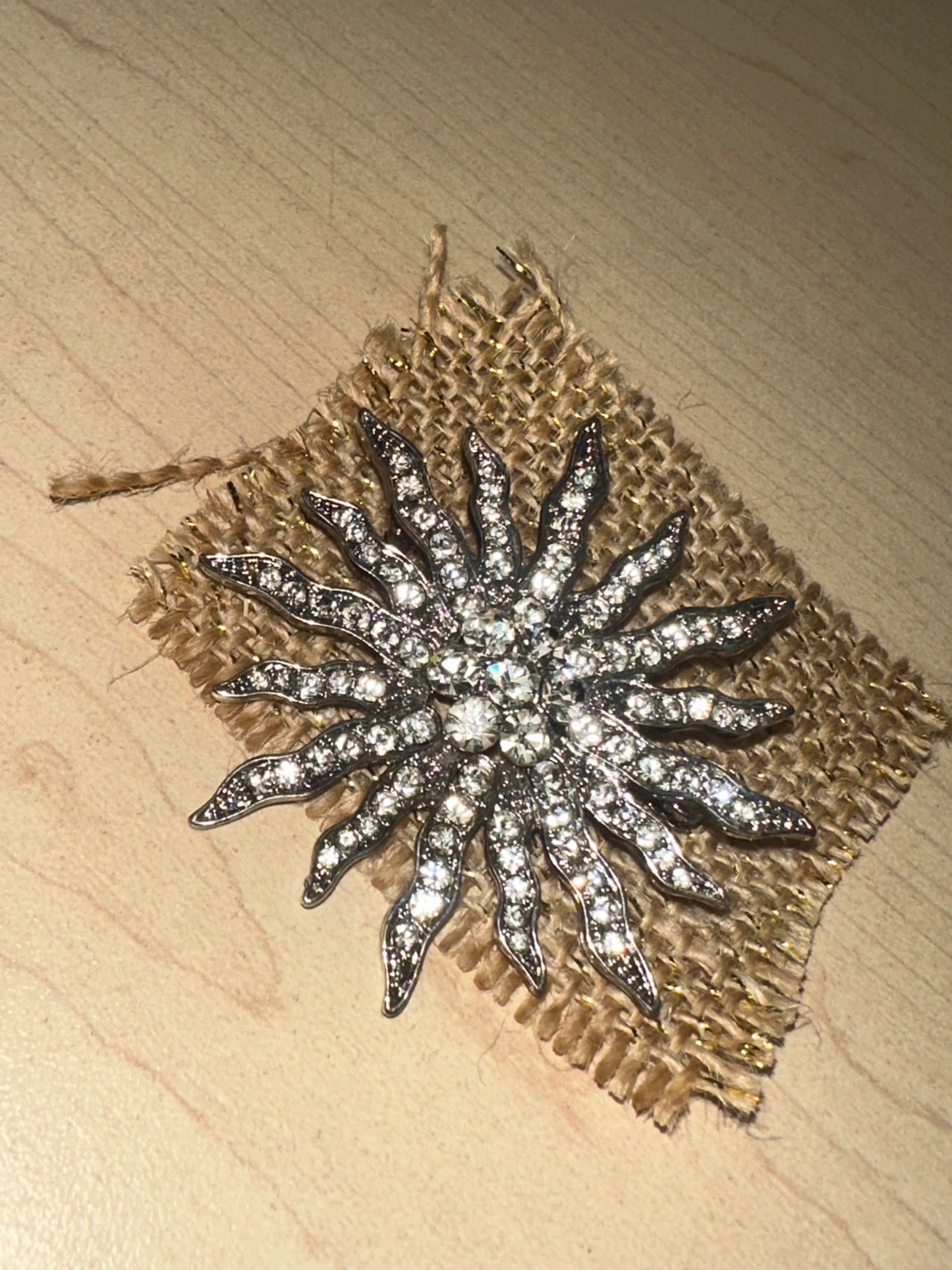 Silver Burst Brooch
