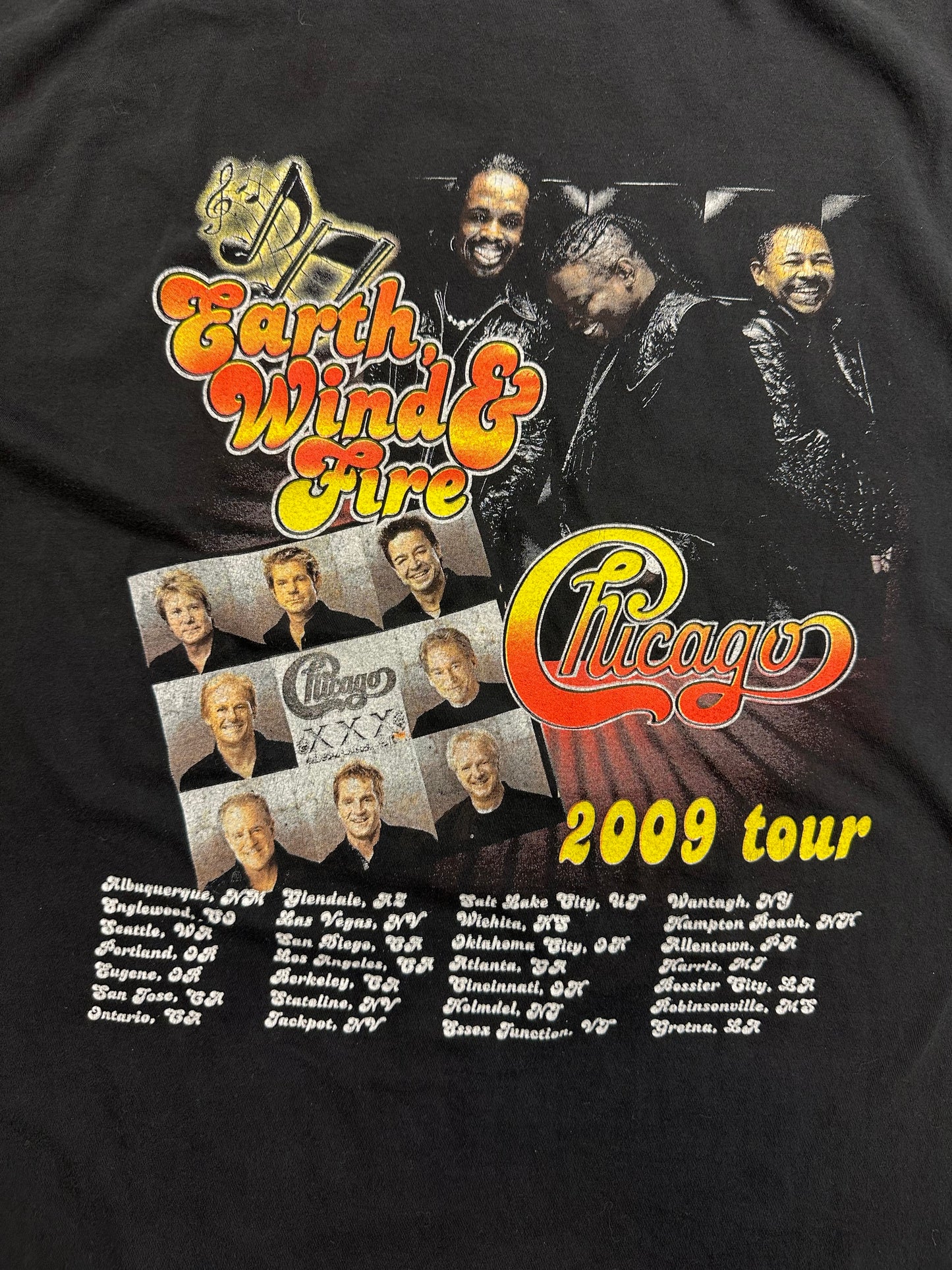 Vintage Earth, Wind, & Fire / Chicago Concert Tee