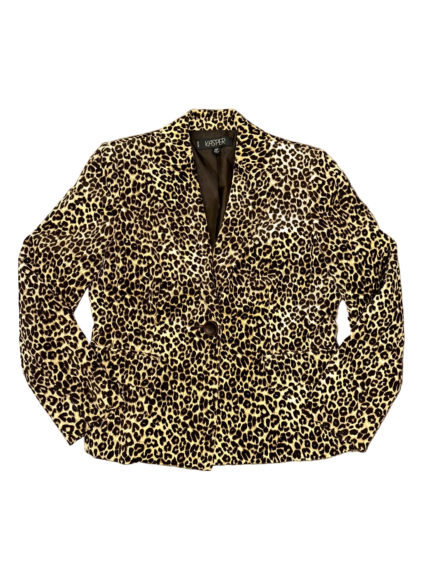 Vintage Cheetah Print Blazer