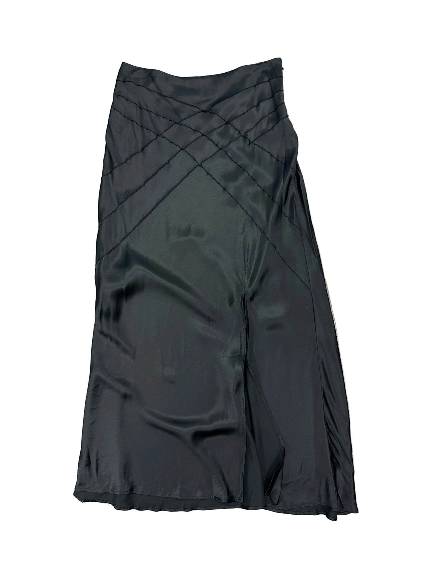 Vintage Silk Maxi Skirt