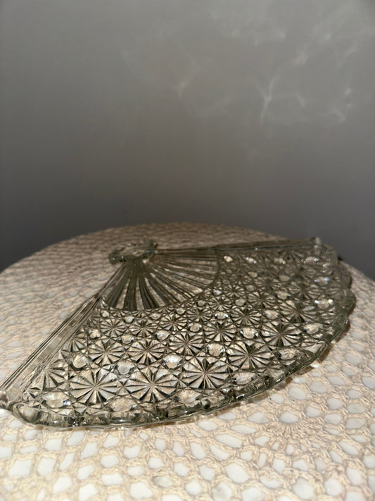 Fan-Shaped Decorative Dish