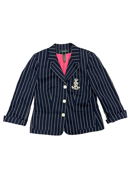 Vintage Ralph Lauren Navy Striped Blazer