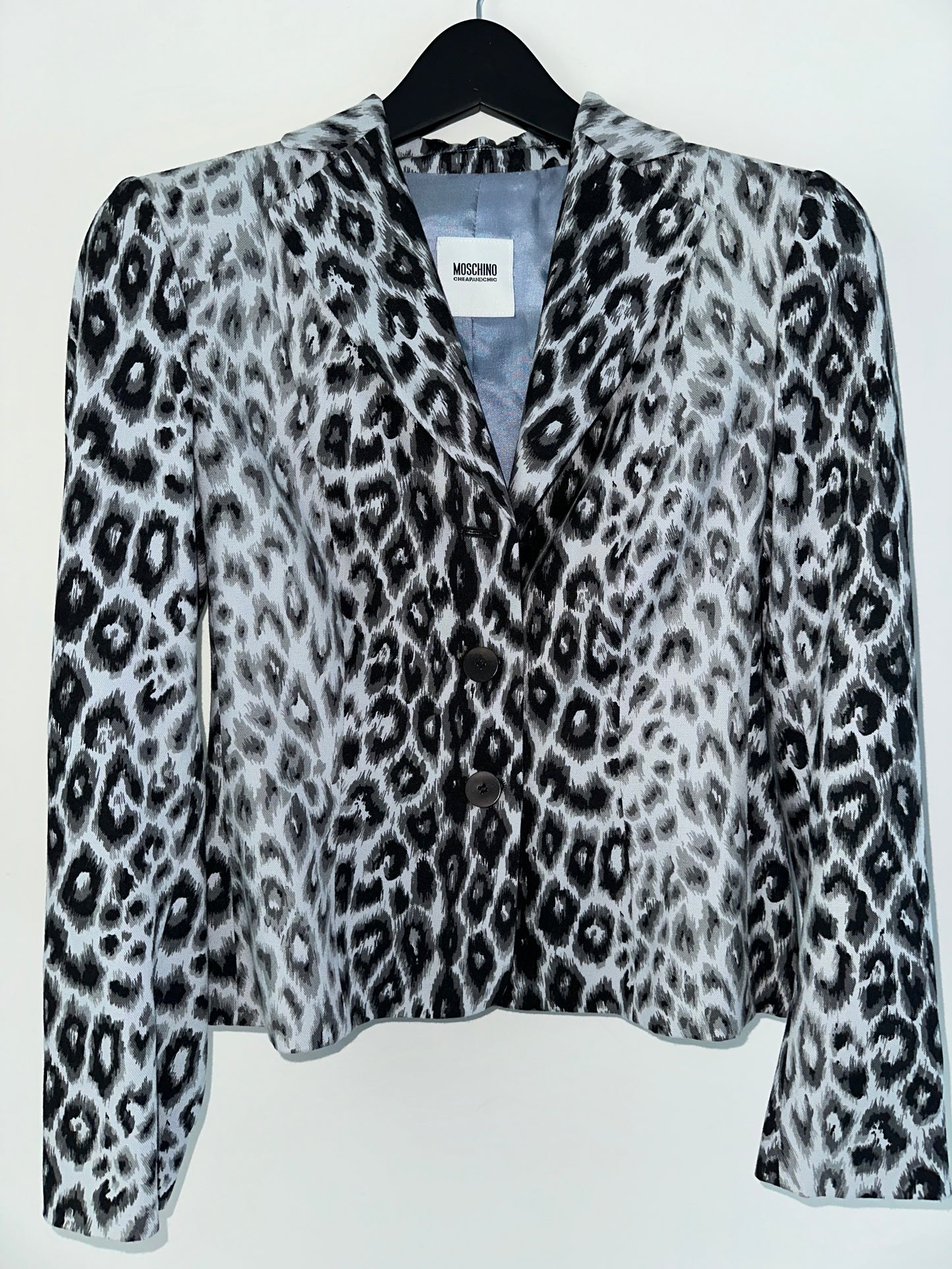 Vintage Moschino Cheetah Print Blazer