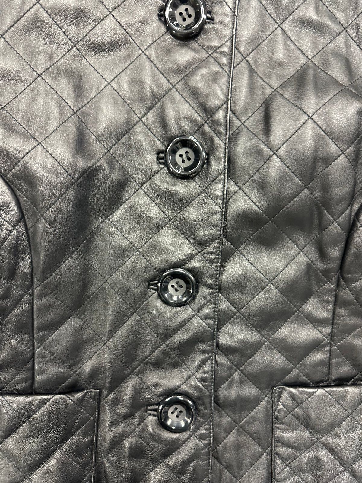 Vintage Quilted Leather Jacket