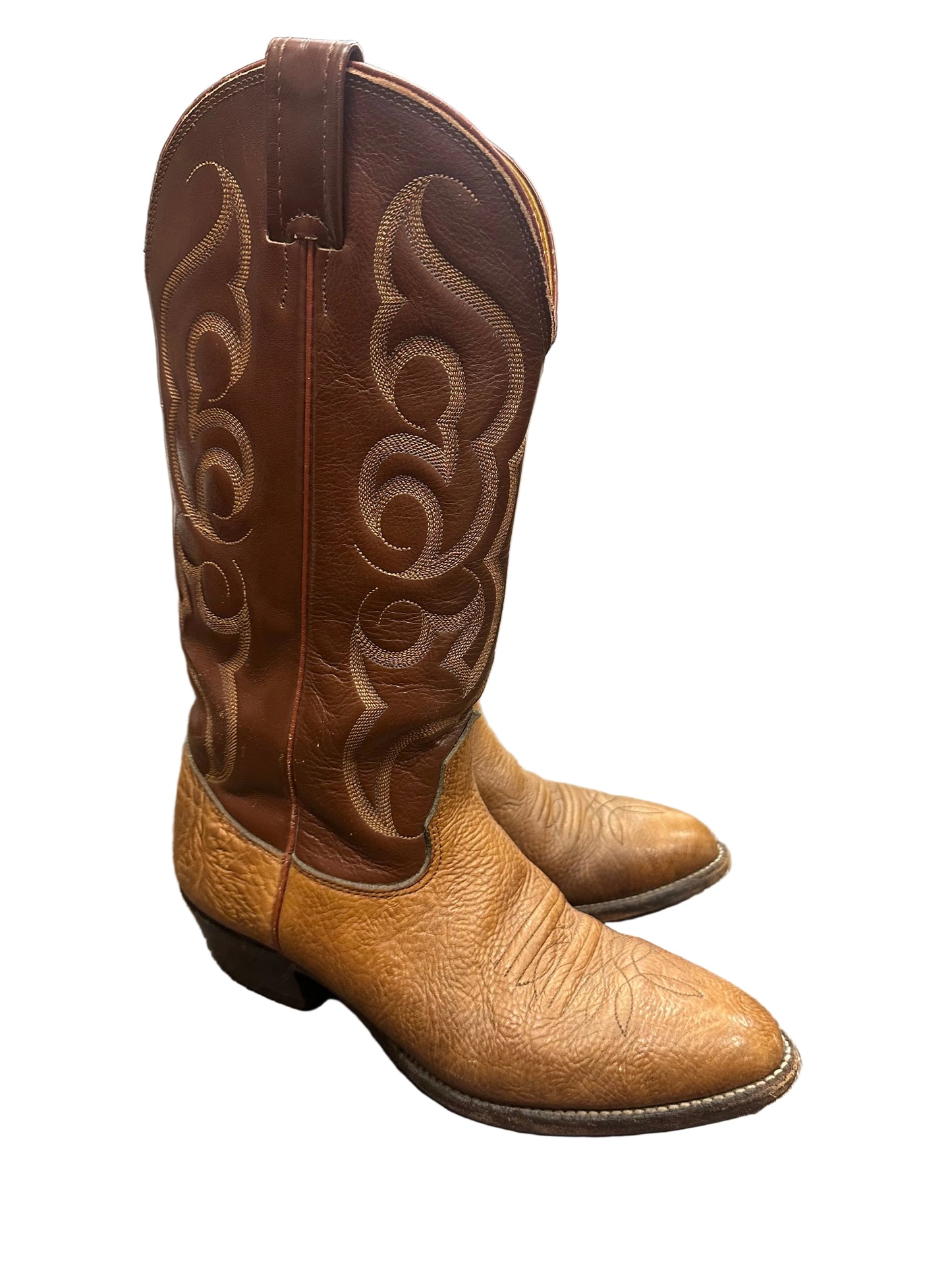 Vintage Brown Cowboy Boots