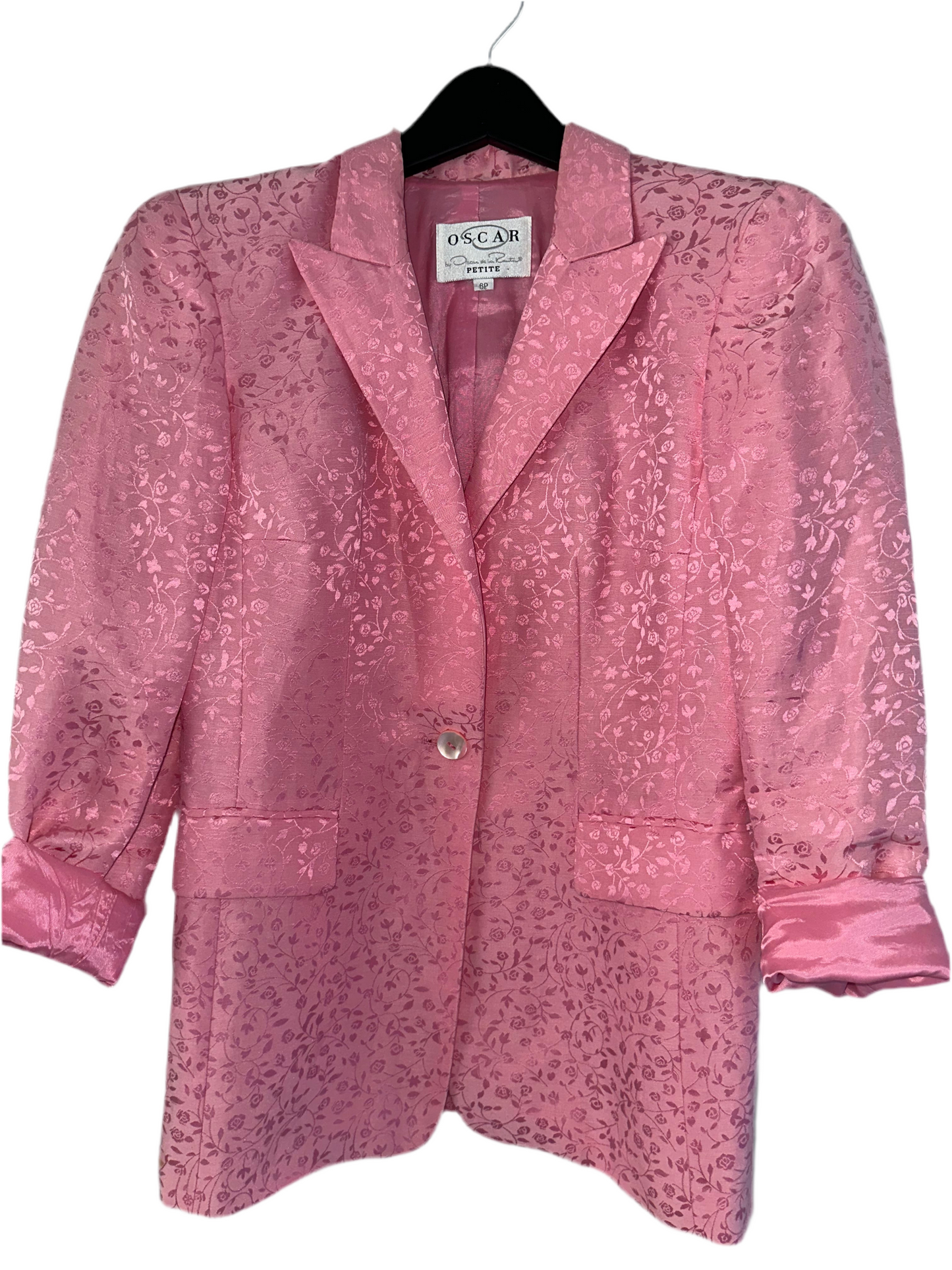 Vintage Oscar De La Renta Silk Blazer