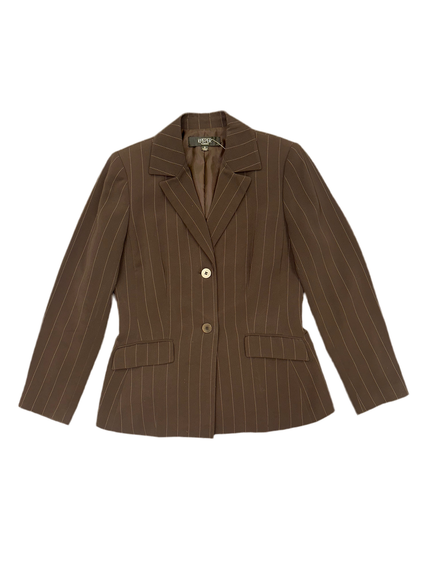 Vintage Brown Pinstripe Blazer