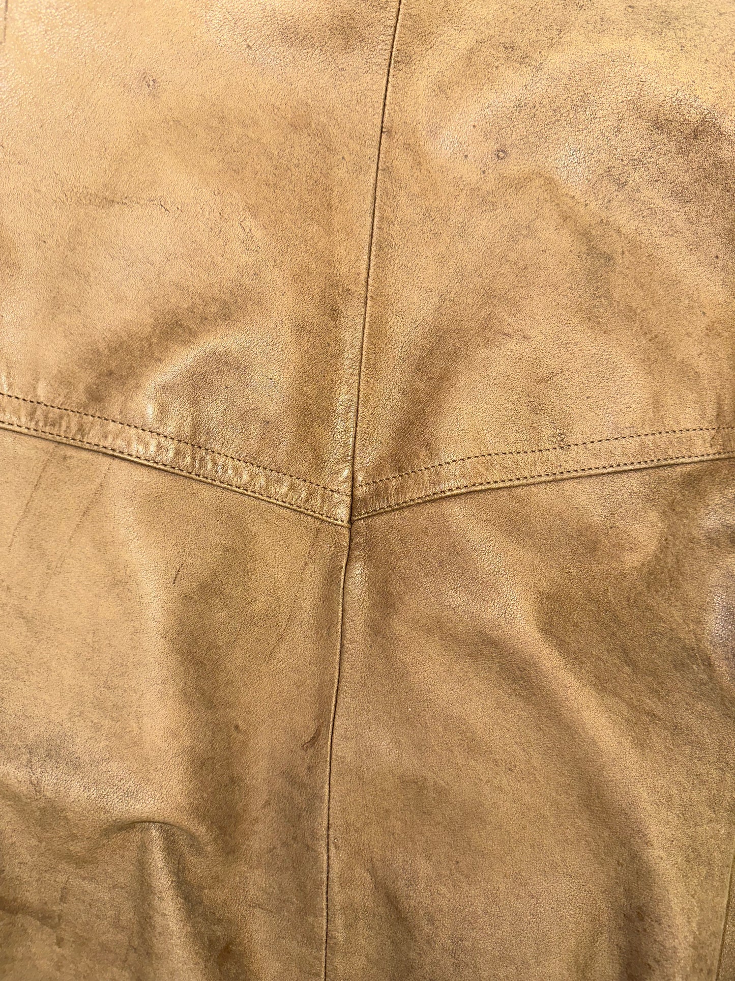 Vintage Leather Bomber Jacket