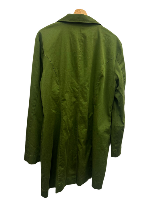 Vintage Green Trench Coat