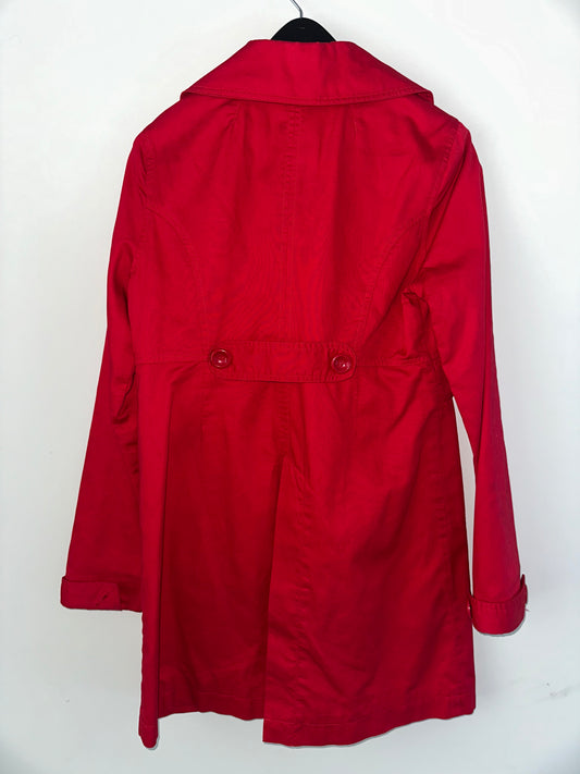 Vintage Red Trench Coat
