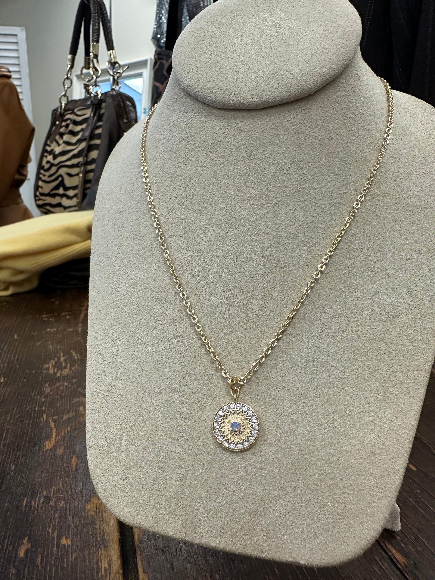 GALYNT 'Kylah Medallion Rolo' Necklace