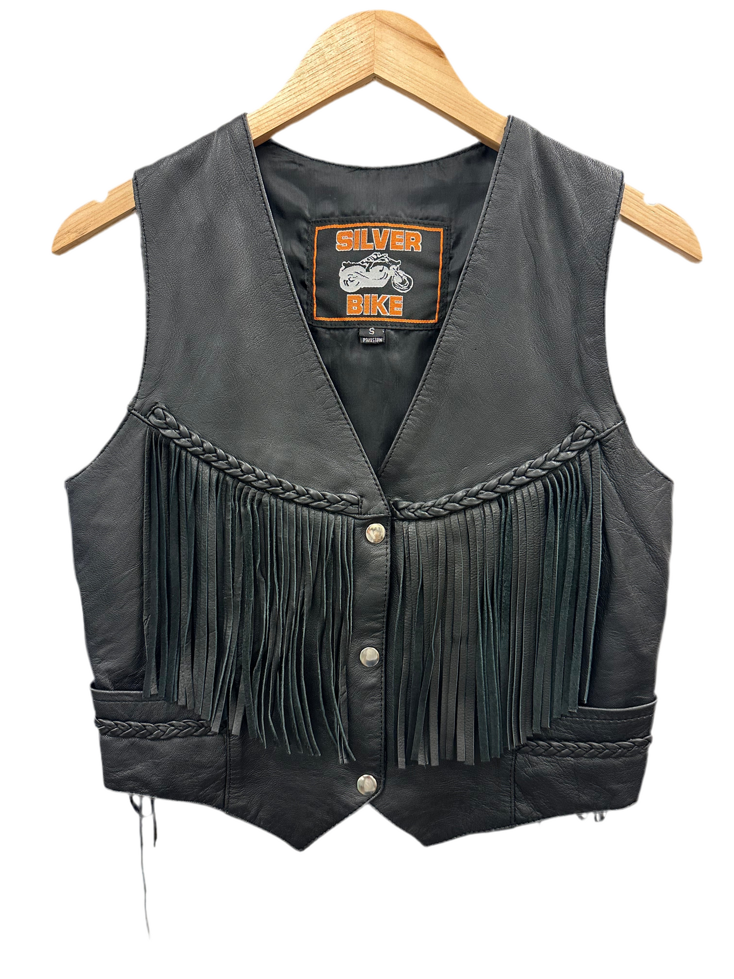Vintage Leather Fringe Vest