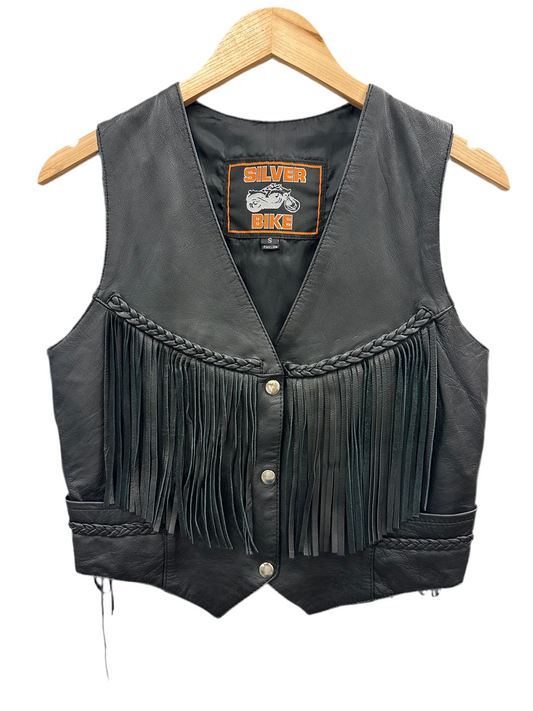 Vintage Leather Fringe Vest