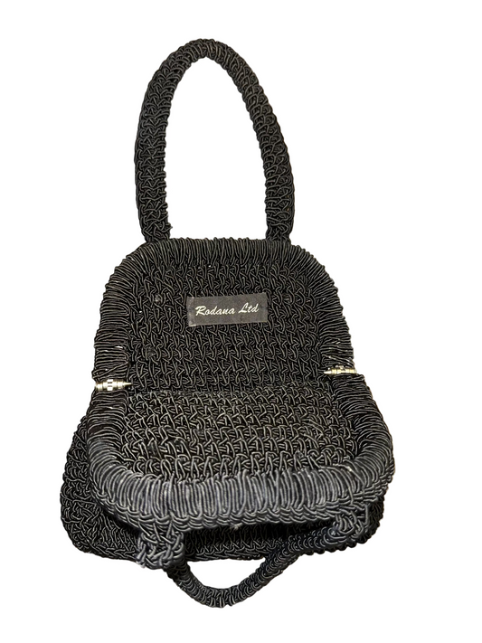 Vintage Crochet Knit Small Handbag