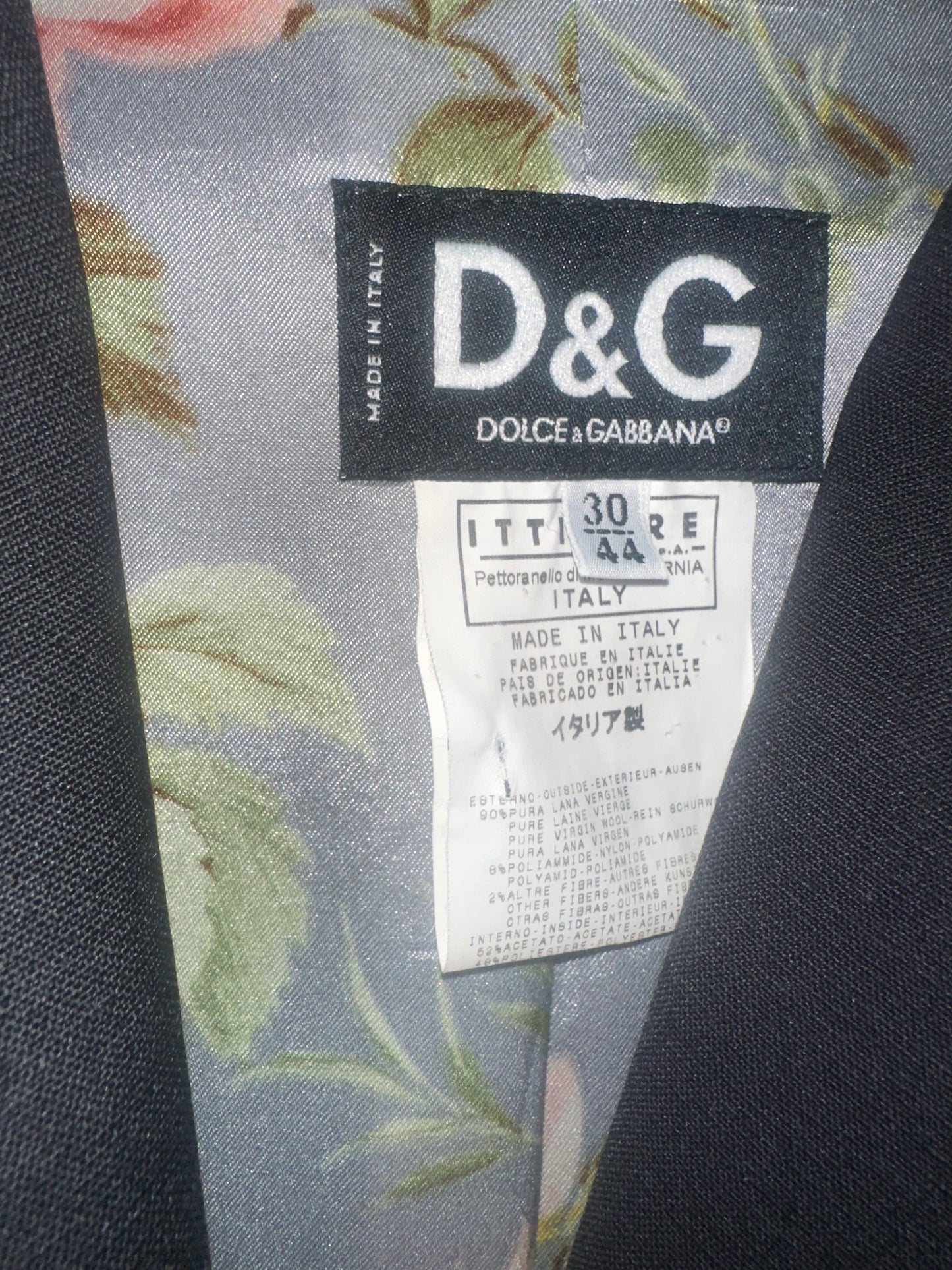 Vintage Dolce and Gabbana Black Blazer