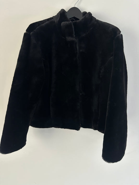 Black Faux Fur Coat