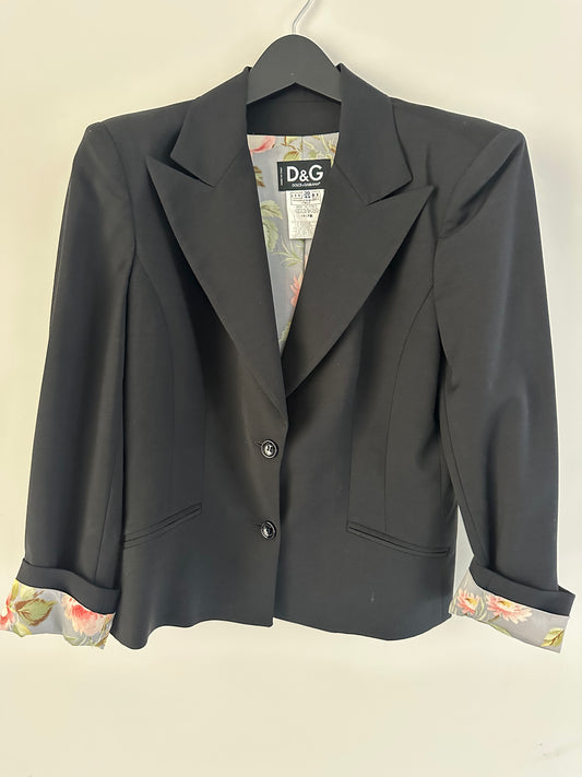 Vintage Dolce and Gabbana Black Blazer