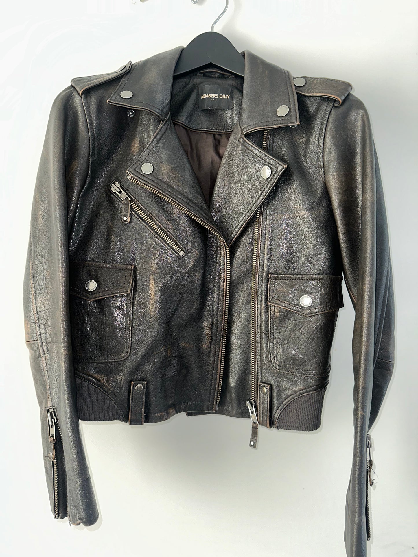 Vintage Members Only Leather Jacket