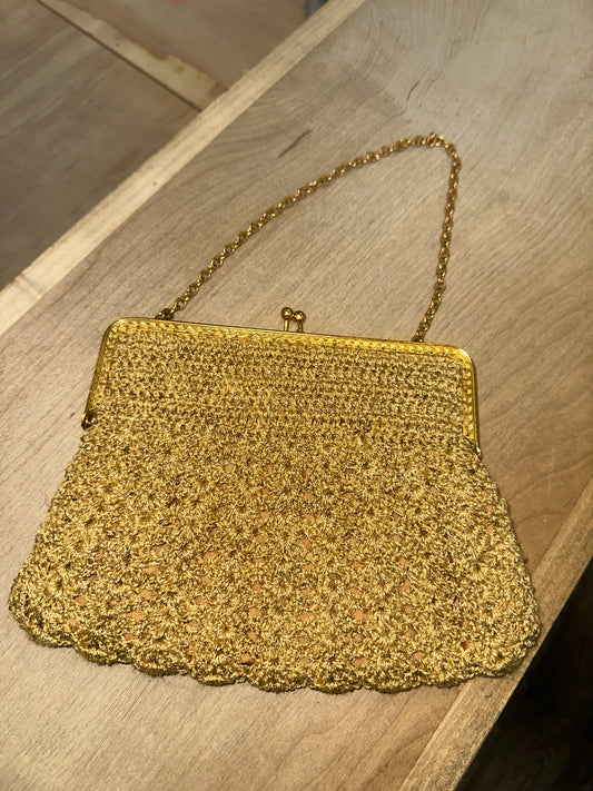 Vintage Gold Mesh Purse
