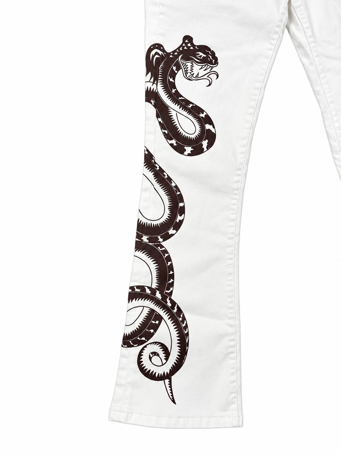 Vintage 90s White Snake Jeans