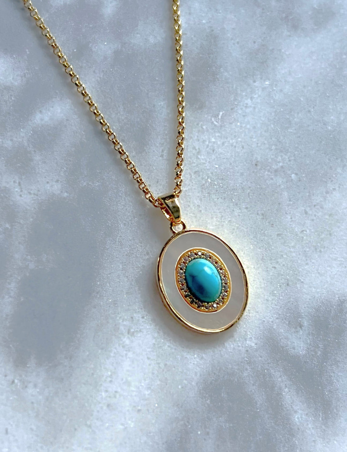 GALYNT Turquoise Rolo Necklace