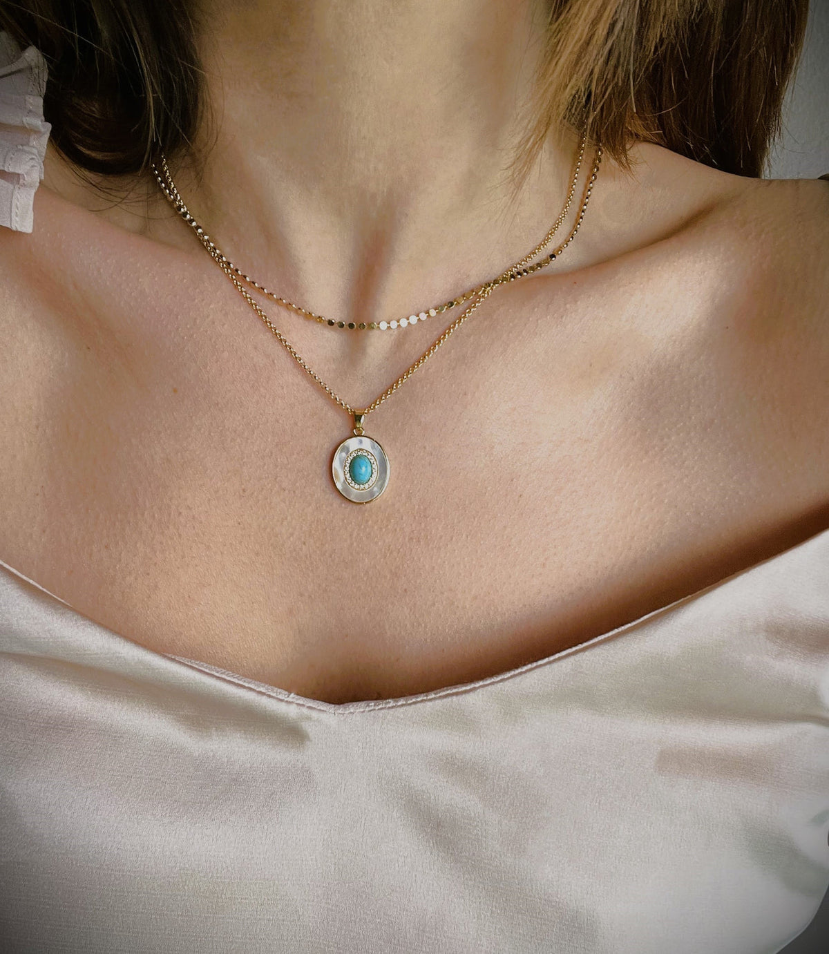 GALYNT Turquoise Rolo Necklace