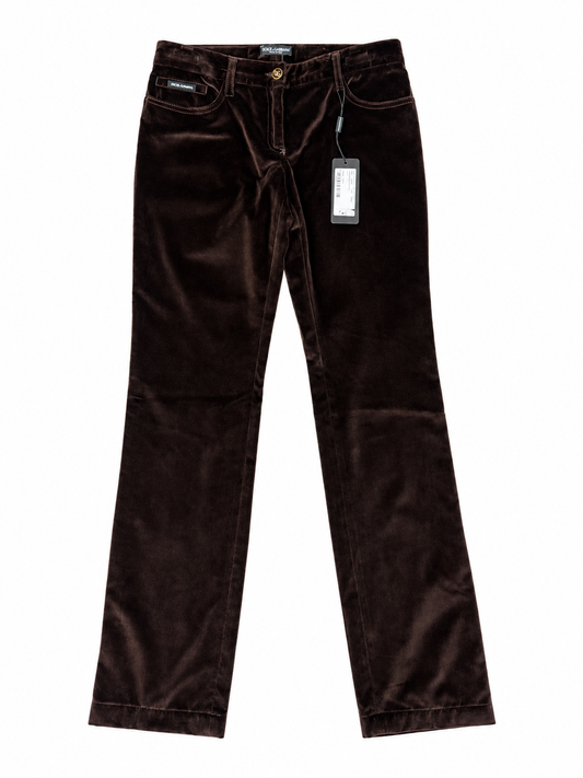 Vintage 2000s Dolce & Gabbana Velvet Pants