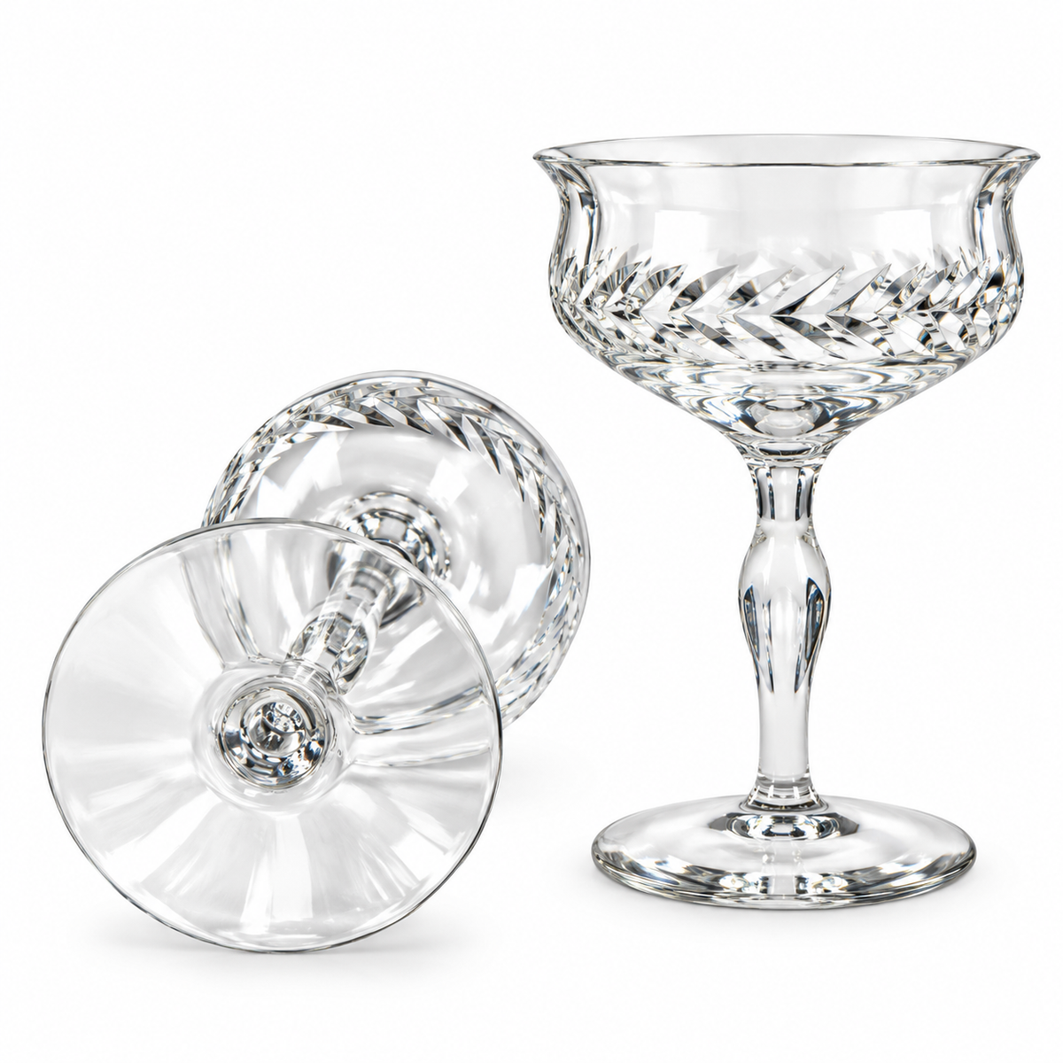 Vintage Pair of Champagne Coupes