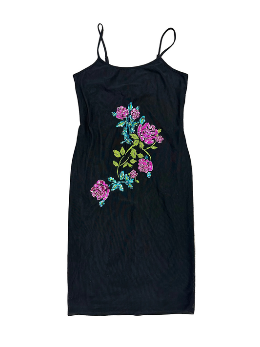 Vintage Mesh Embellished Dress