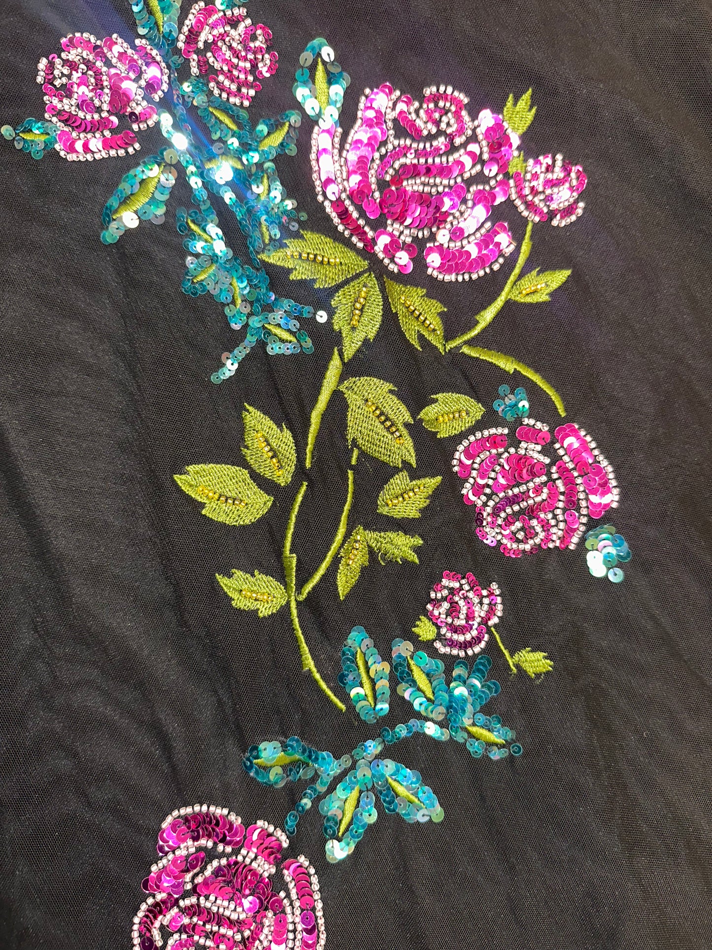 Vintage Mesh Embellished Dress