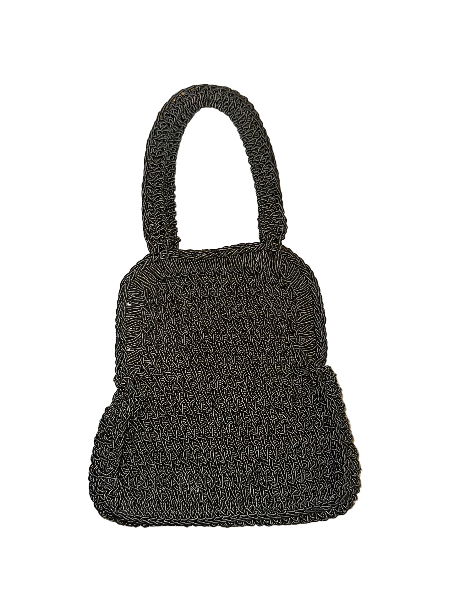 Vintage Crochet Knit Small Handbag