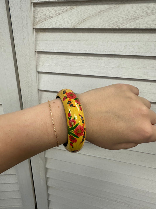 Hand Painted Wooden Bangle