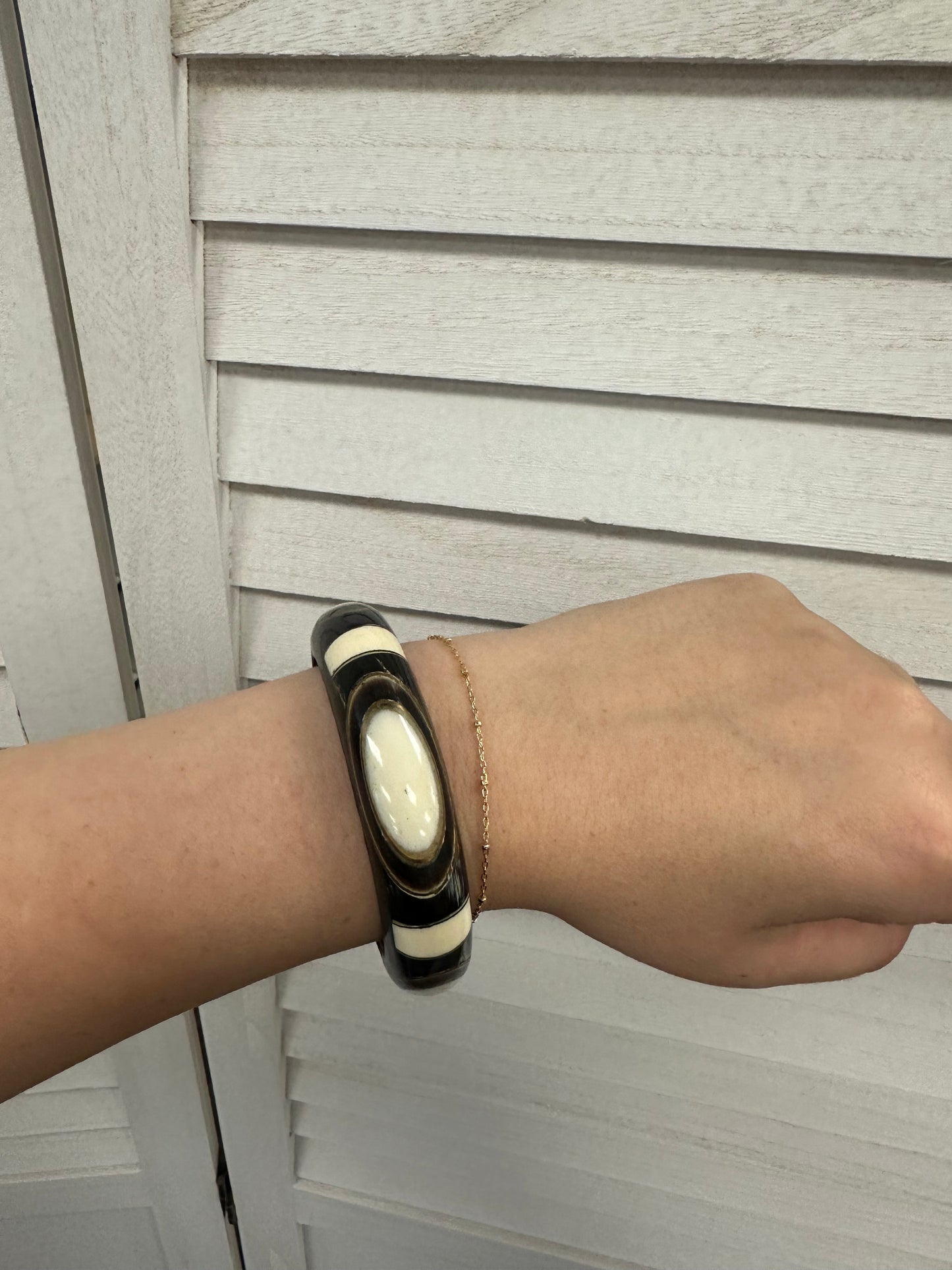 Black and White Bangle