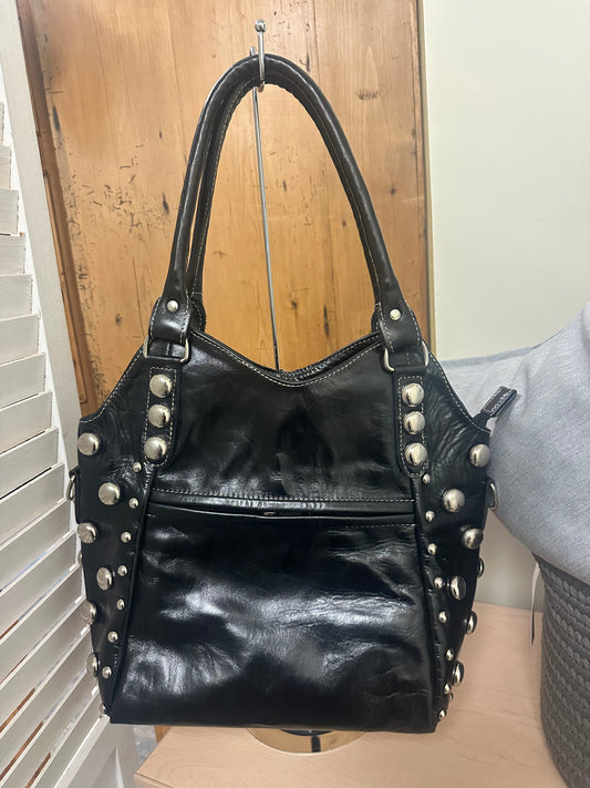 Leather Studded Tote