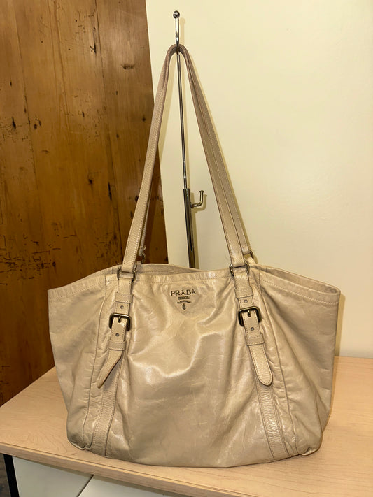 Vintage Leather Prada Tote