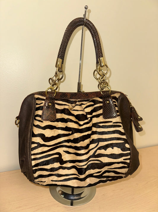 Vintage Ponyhair Zebra Purse