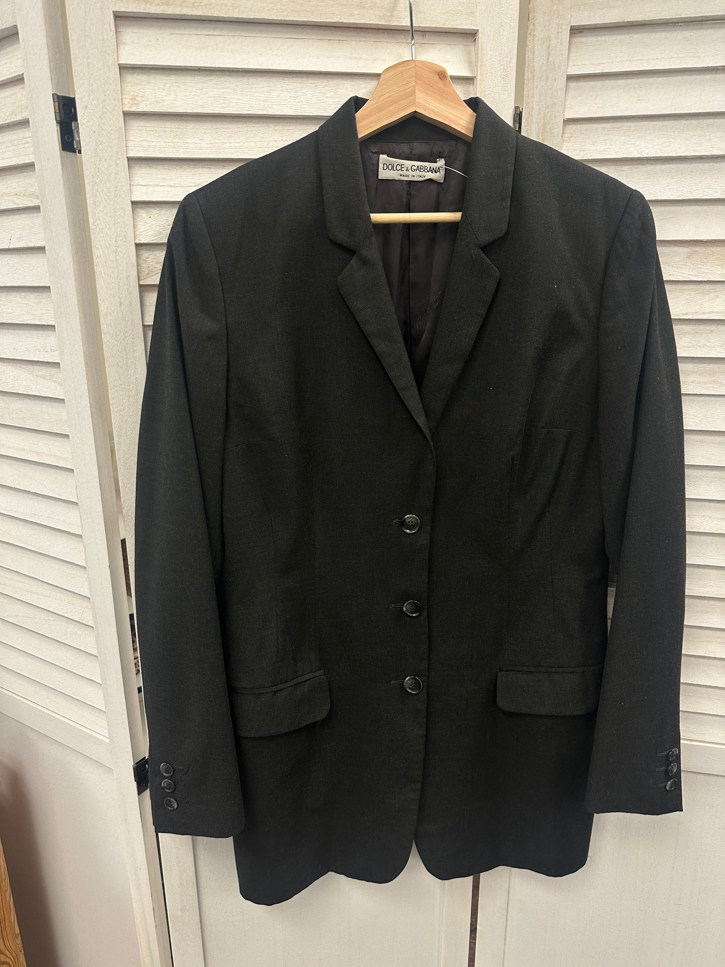 Vintage Dolce and Gabbana Dark Grey Blazer