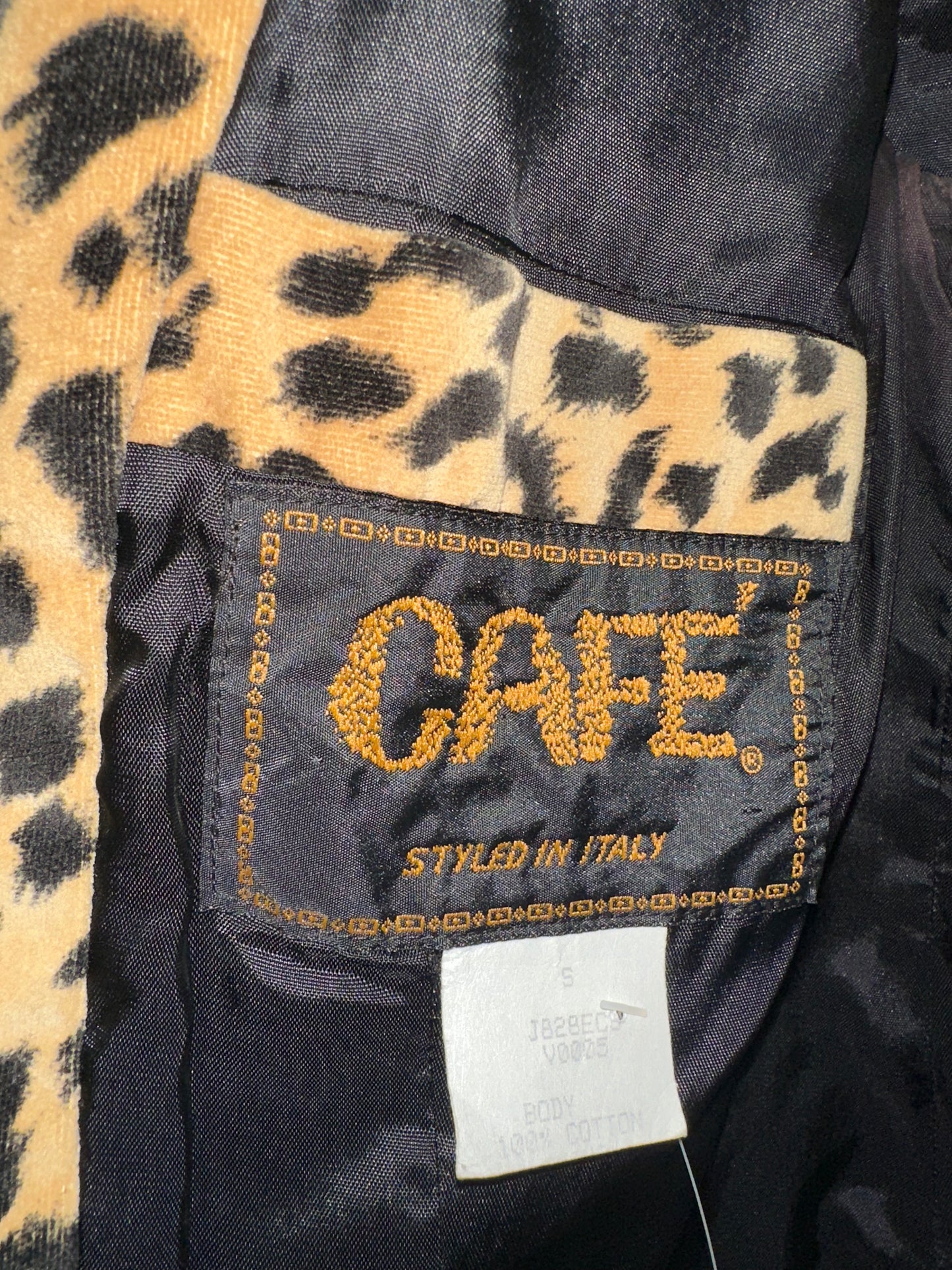 Vintage Italian Leopard Blazer