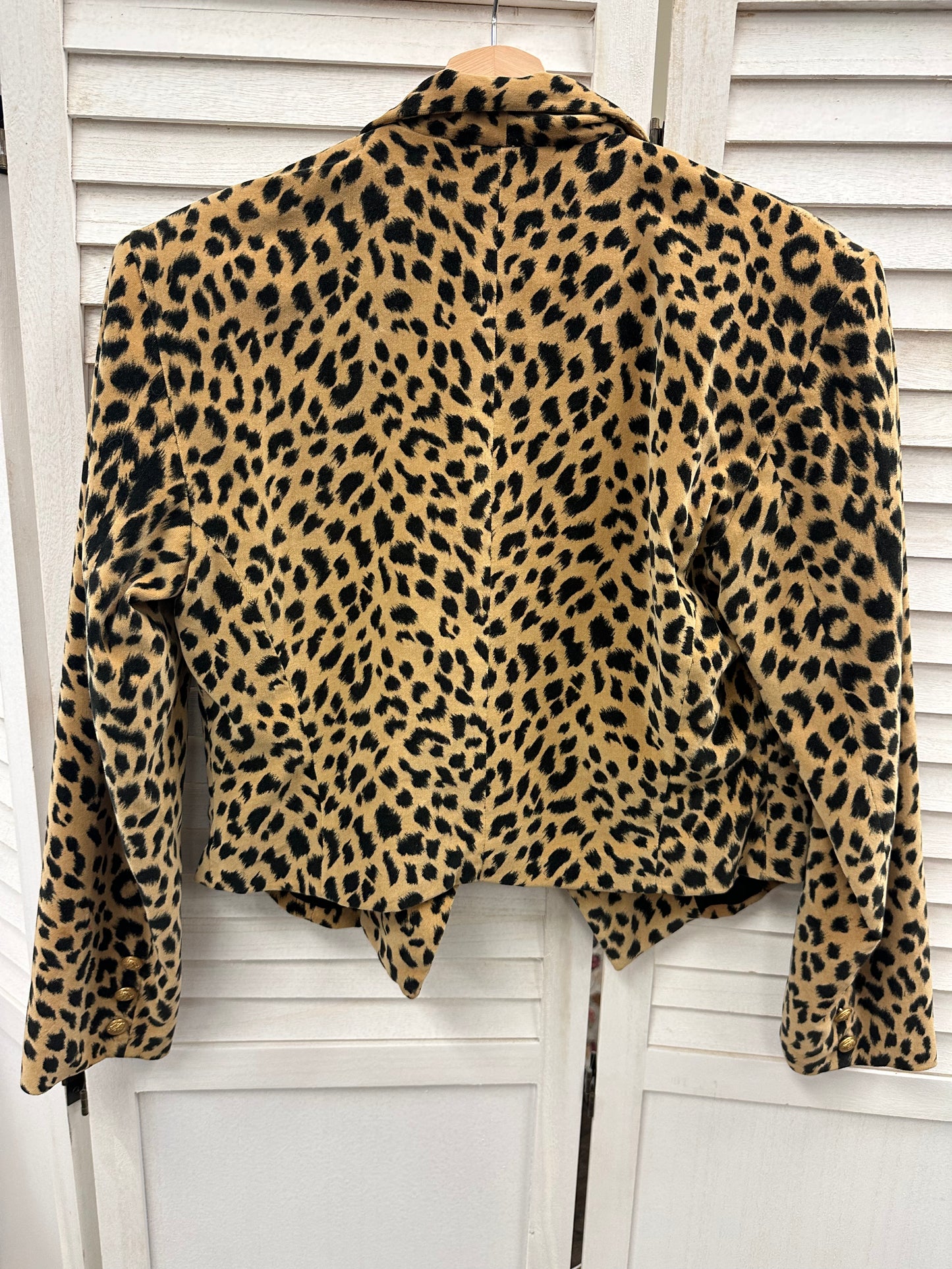 Vintage Italian Leopard Blazer