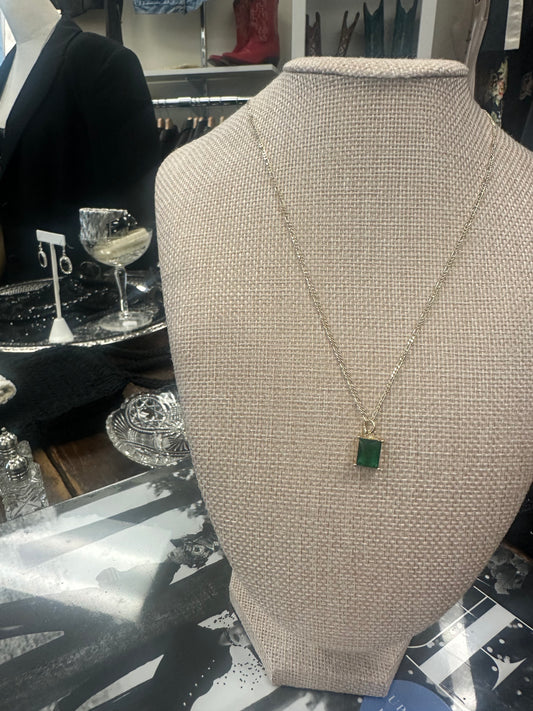 GALYNT 'Emerald Figaro Necklace'