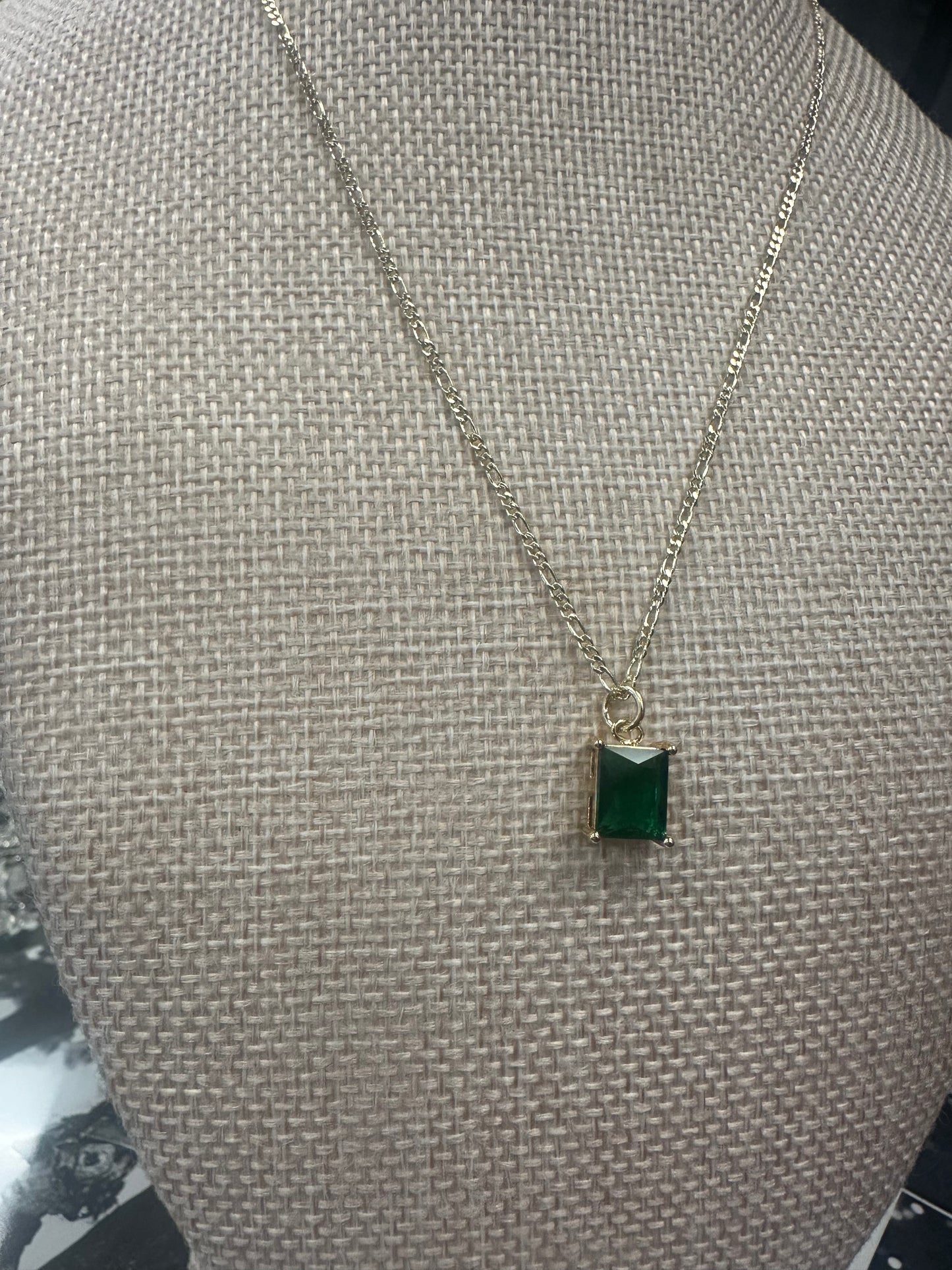 GALYNT 'Emerald Figaro Necklace'