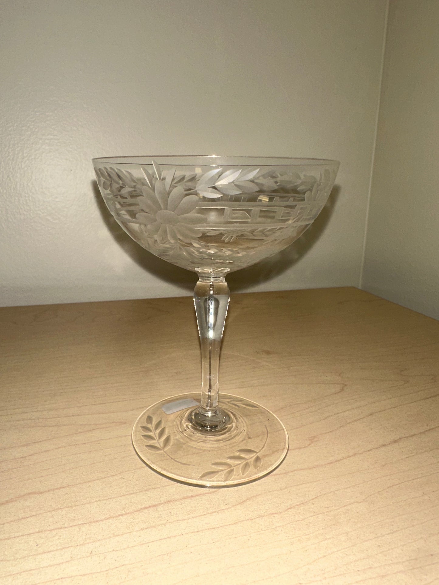 Antique Coupe Champagne Glass