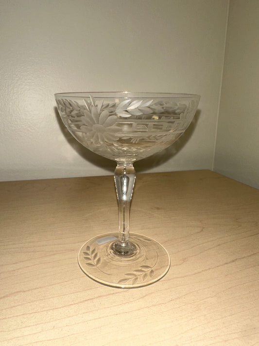 Antique Coupe Champagne Glass