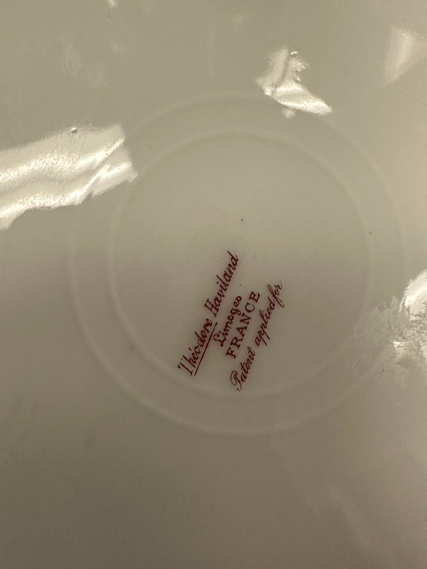 Vintage Limoges Pink Floral Medium Bowl Dish